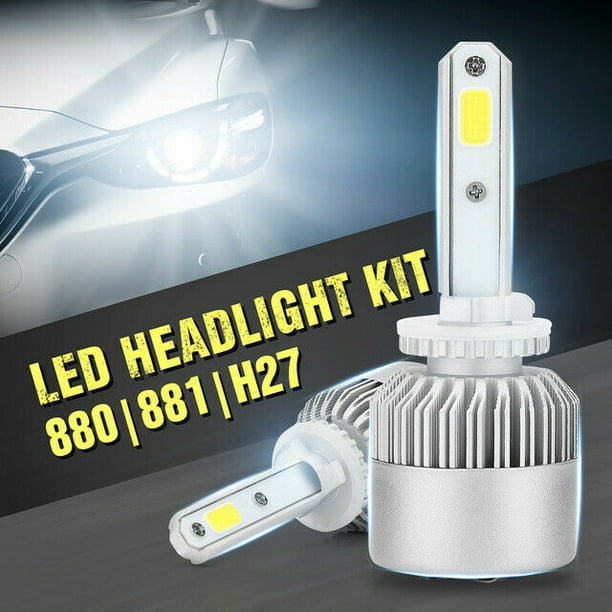 H7 LED Headlight Super Bright Bulbs Kit 72W 7200LM Hi/Lo Lights 8000K Ice Blue